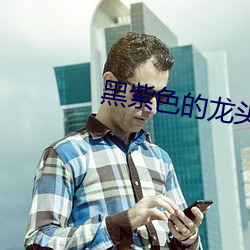 黑紫色的龙头狰狞